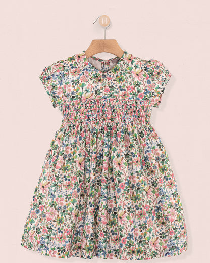 Violette Liberty Dreams of Summer Green - Smocked Dress