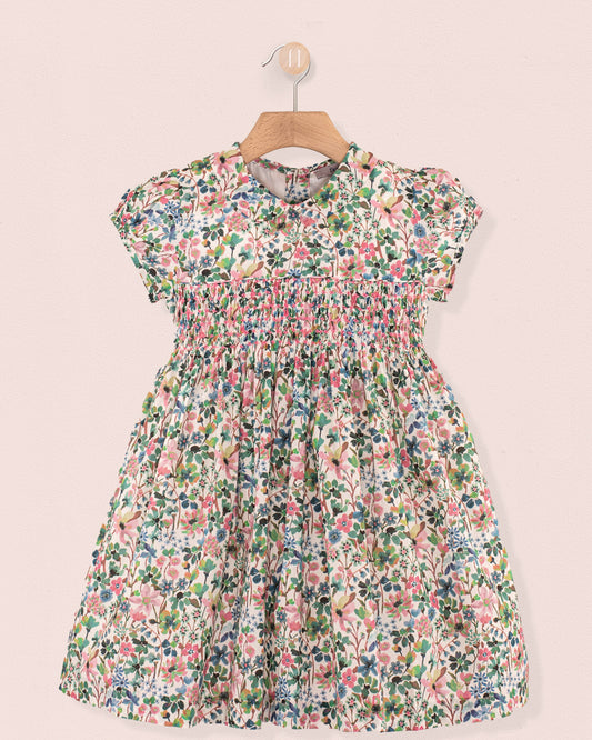 Violette Liberty Dreams of Summer Green - Smocked Dress