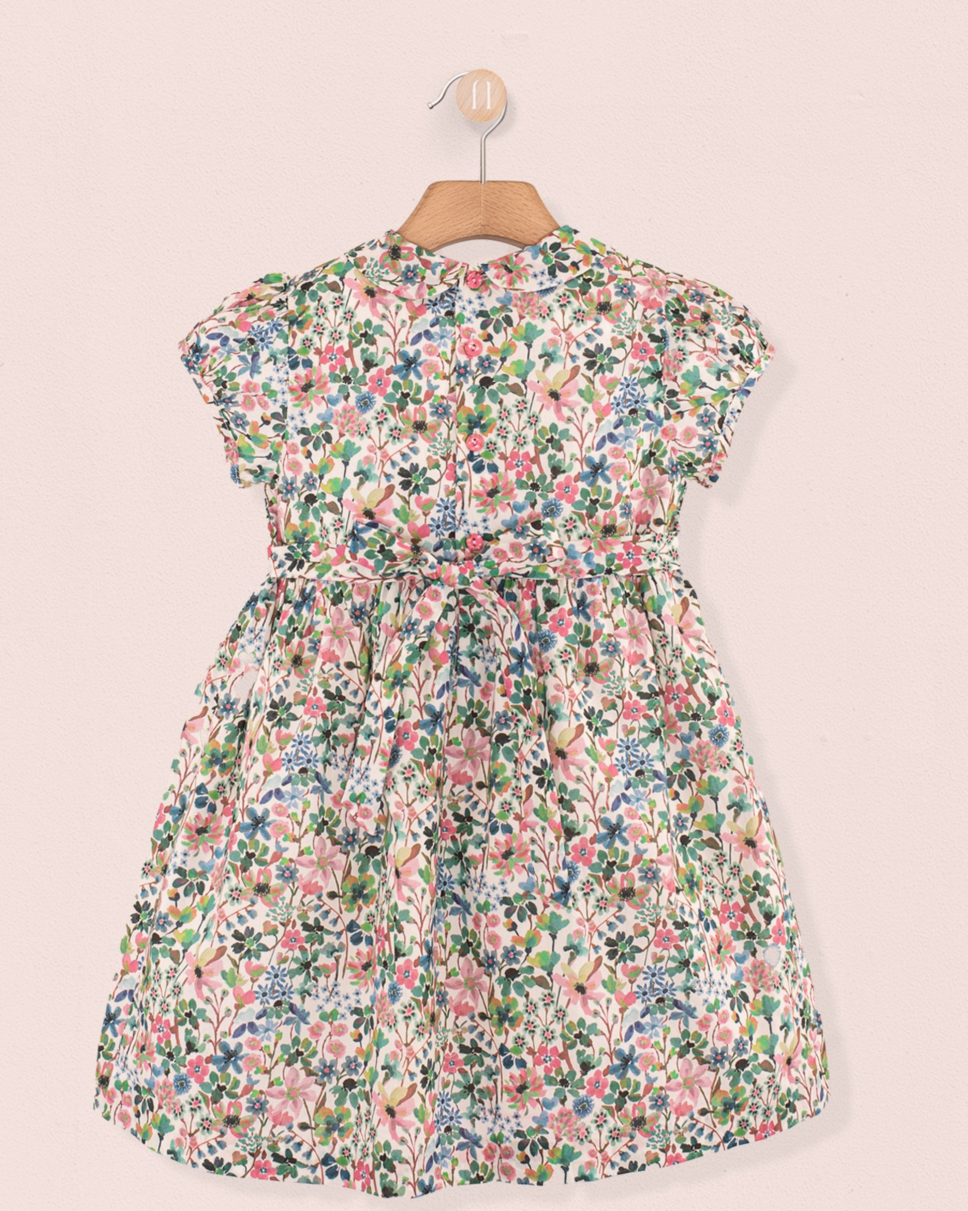 Violette Liberty Dreams of Summer Green - Smocked Dress