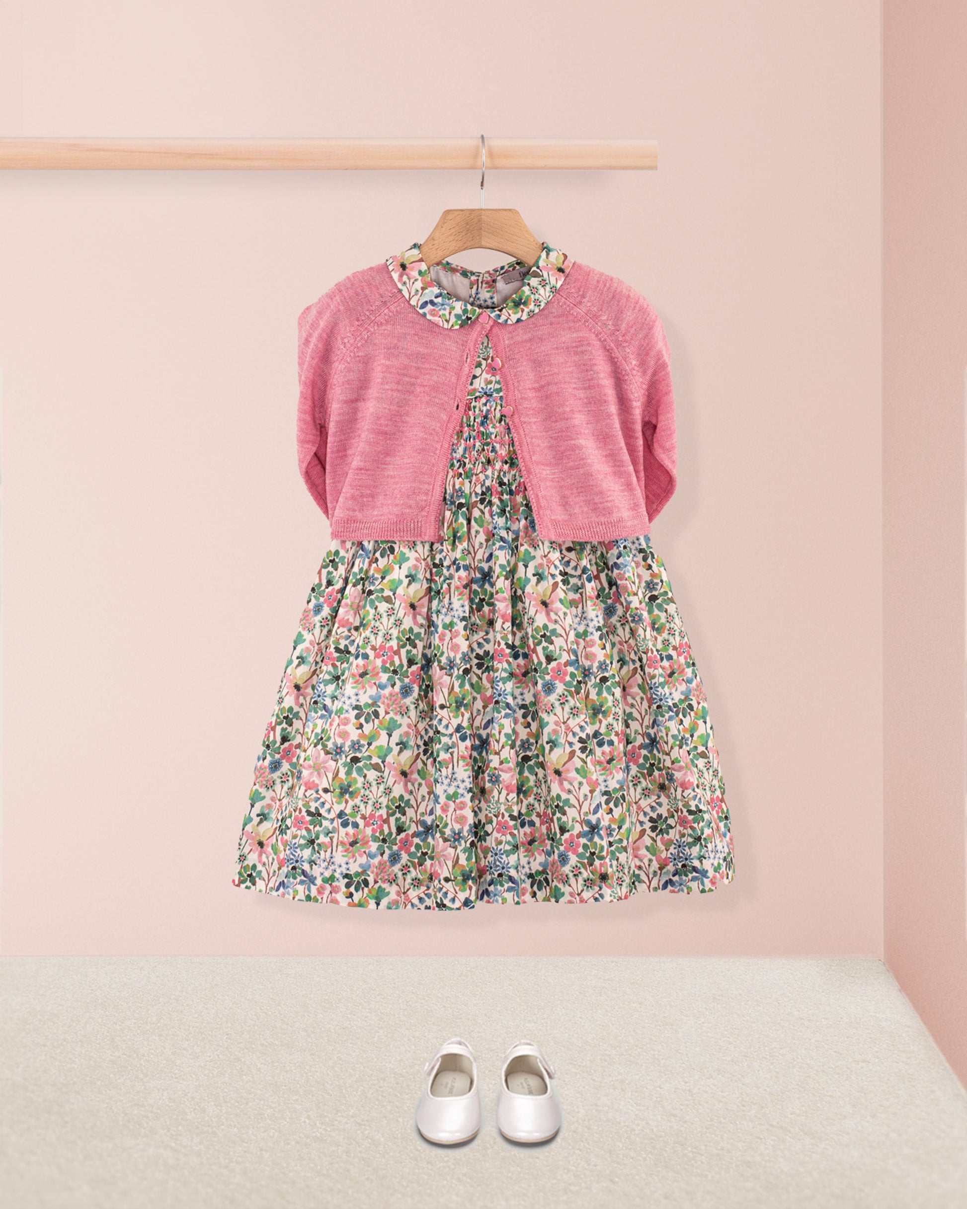 Violette Liberty Dreams of Summer Green - Smocked Dress