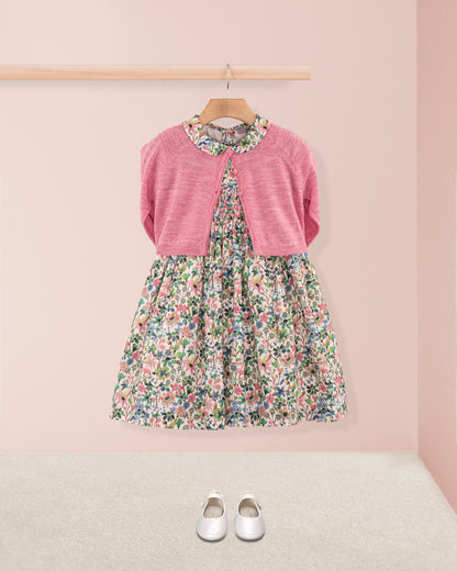 Violette Liberty Dreams of Summer Green - Smocked Dress