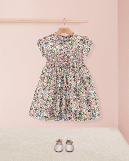 Violette Liberty Dreams of Summer Green - Smocked Dress
