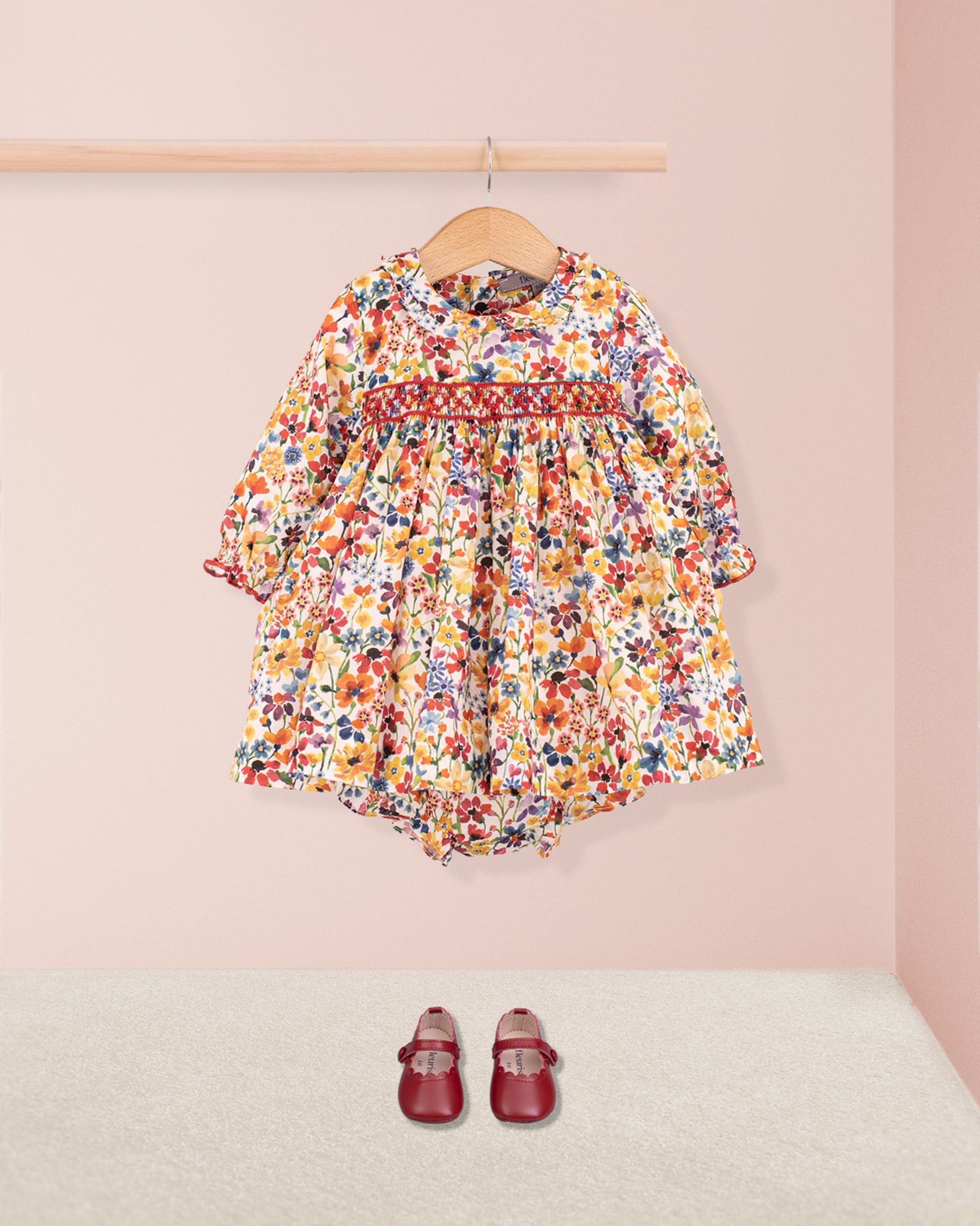 Baby Victoria Liberty Dreams of Coral Set - Baby Dress