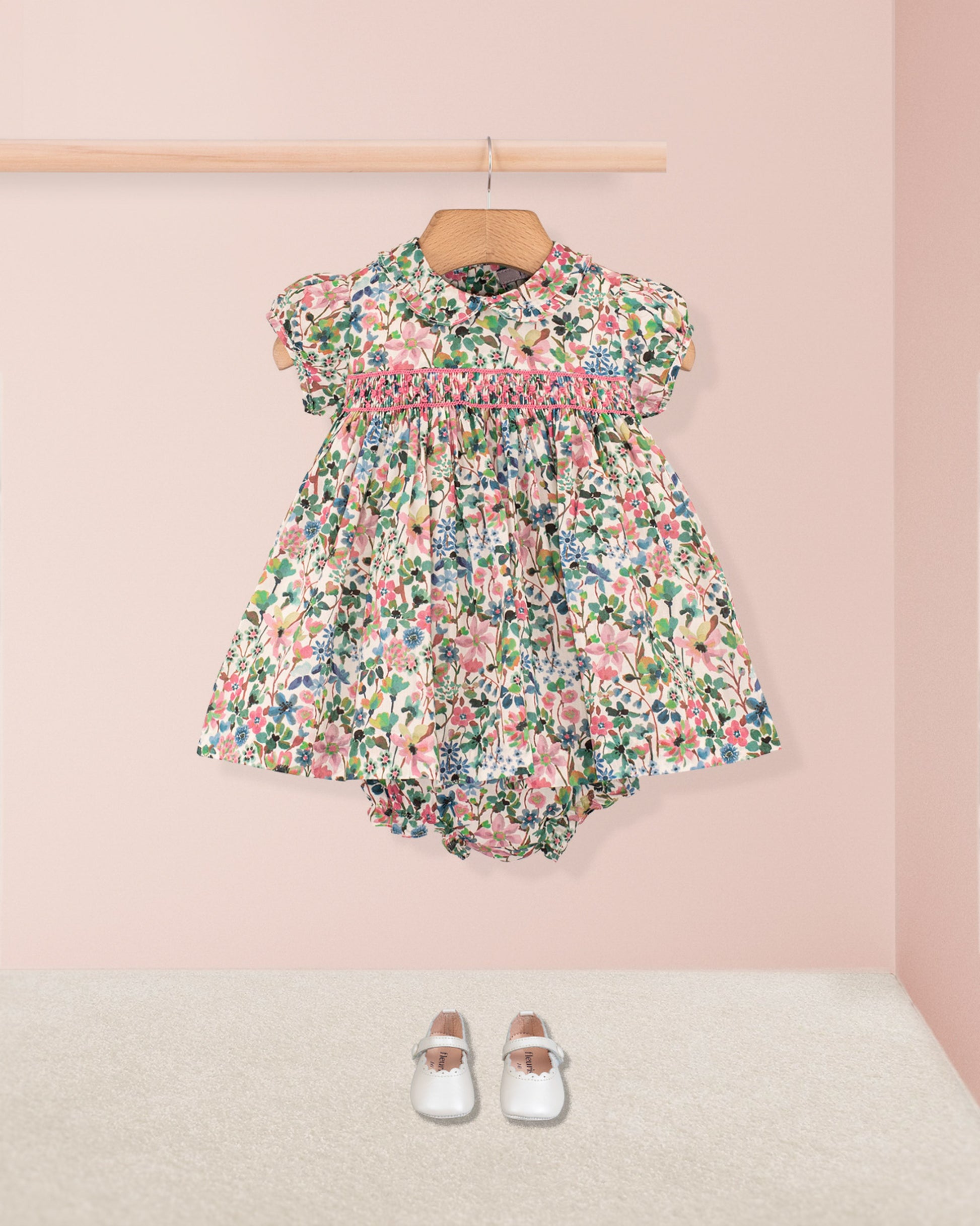 Baby Victoria Liberty Dreams of Green Set - Baby Dress