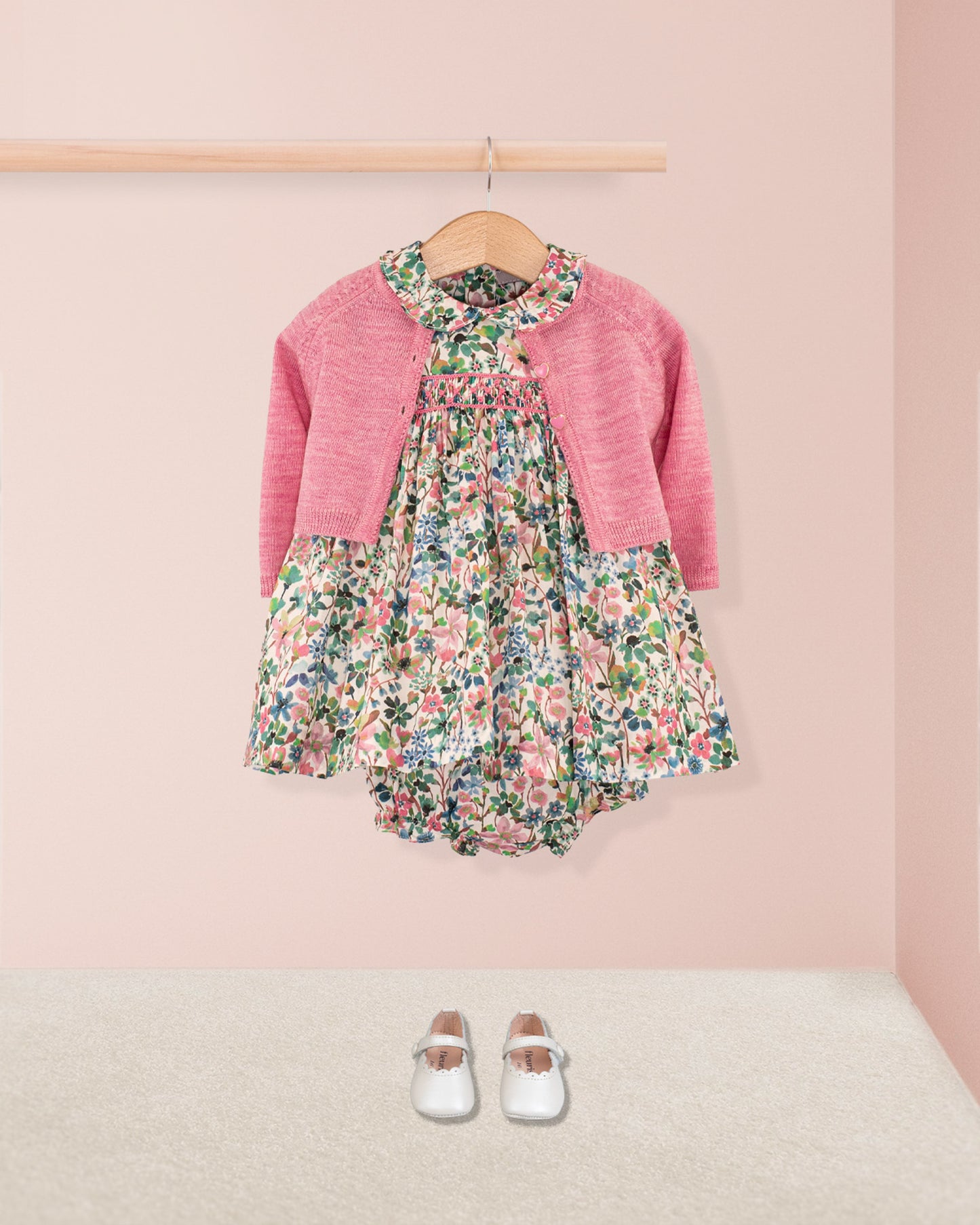 Baby Victoria Liberty Dreams of Green Set - Baby Dress