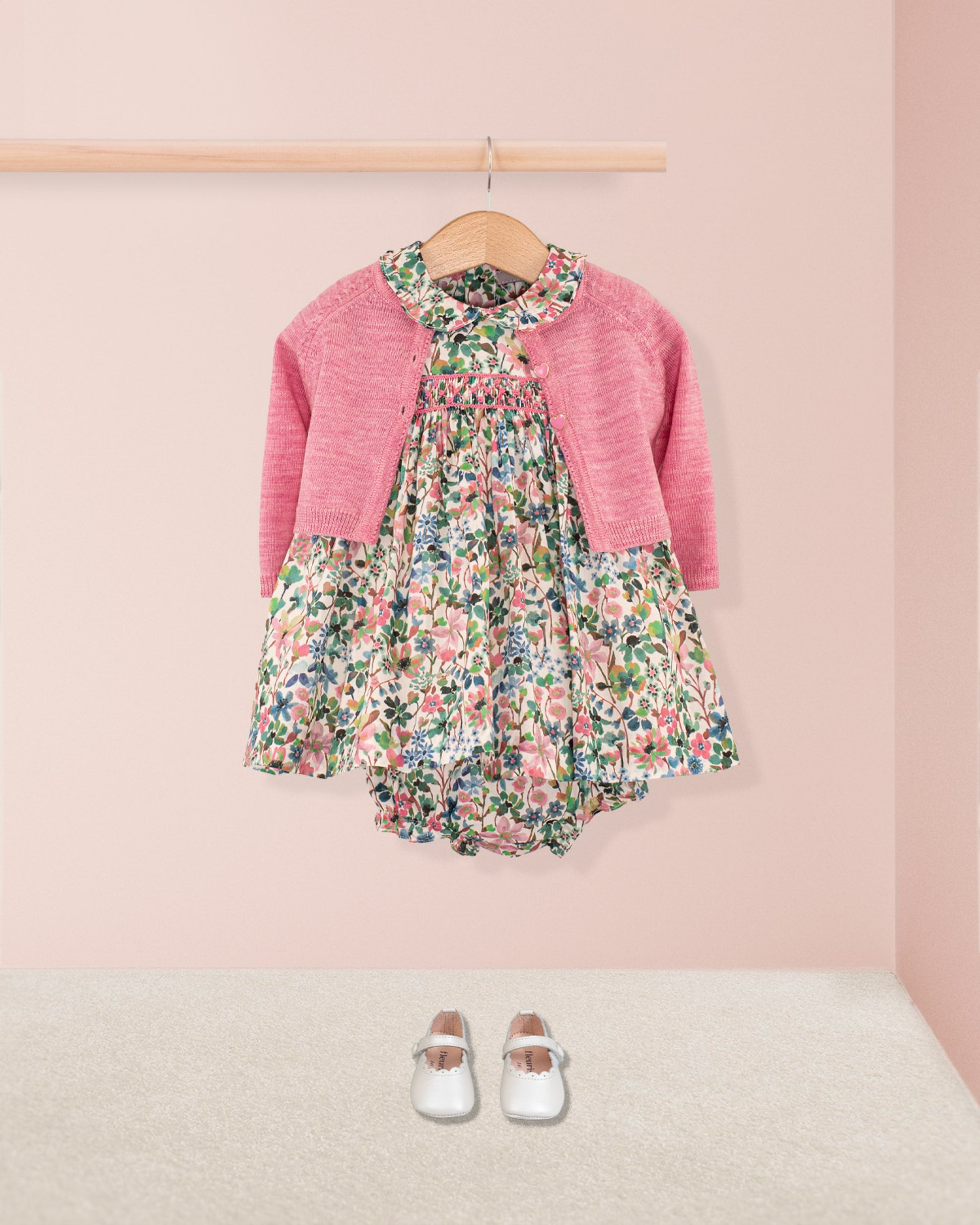 Baby Victoria Liberty Dreams of Green Set - Baby Dress
