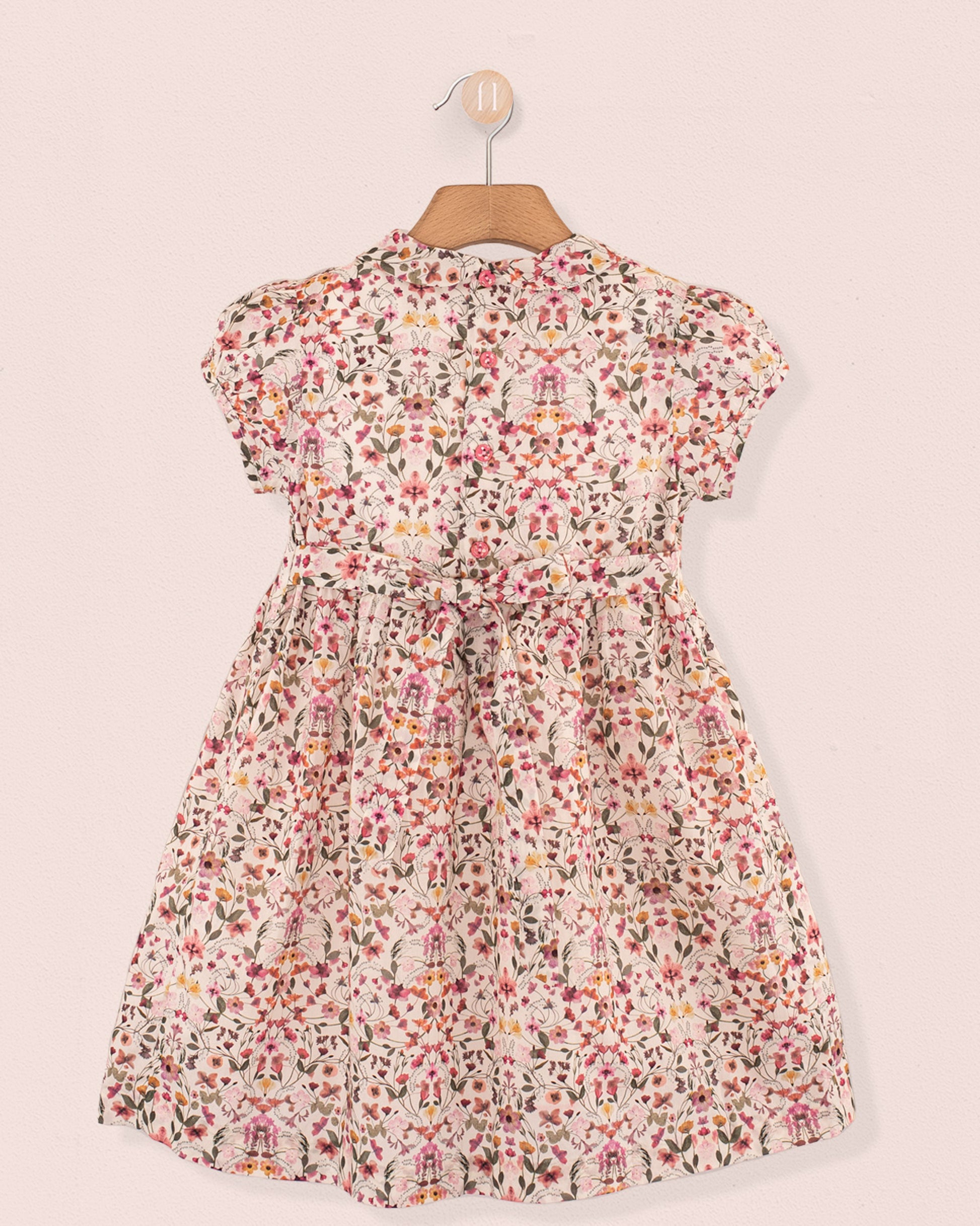 Violette Liberty Aurora Pink - Smocked Dress