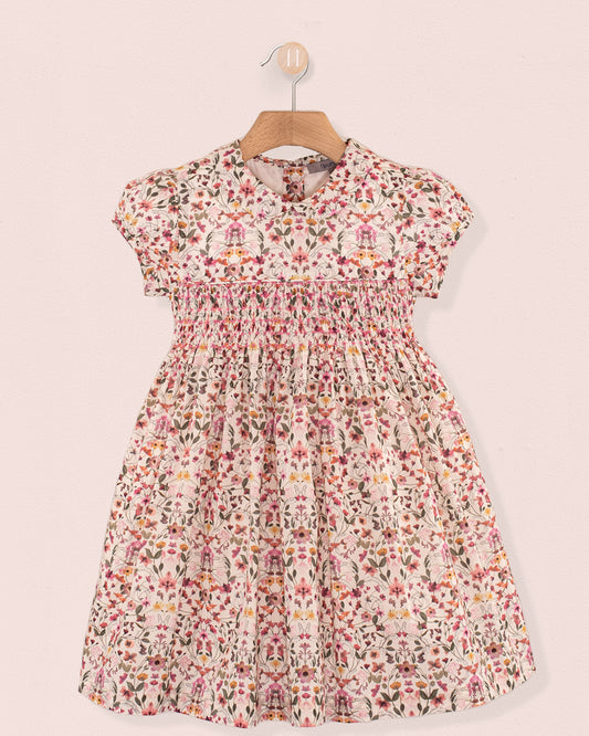 Violette Liberty Aurora Pink - Smocked Dress