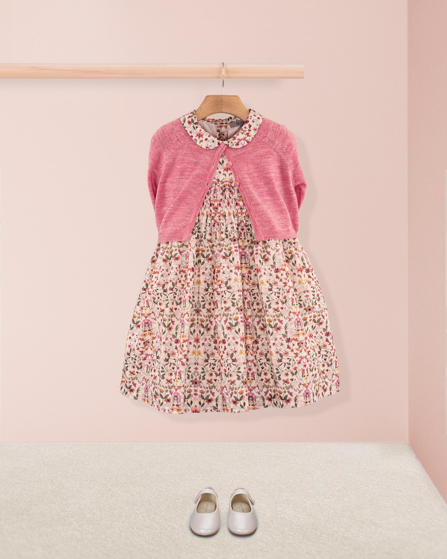 Violette Liberty Aurora Pink - Smocked Dress
