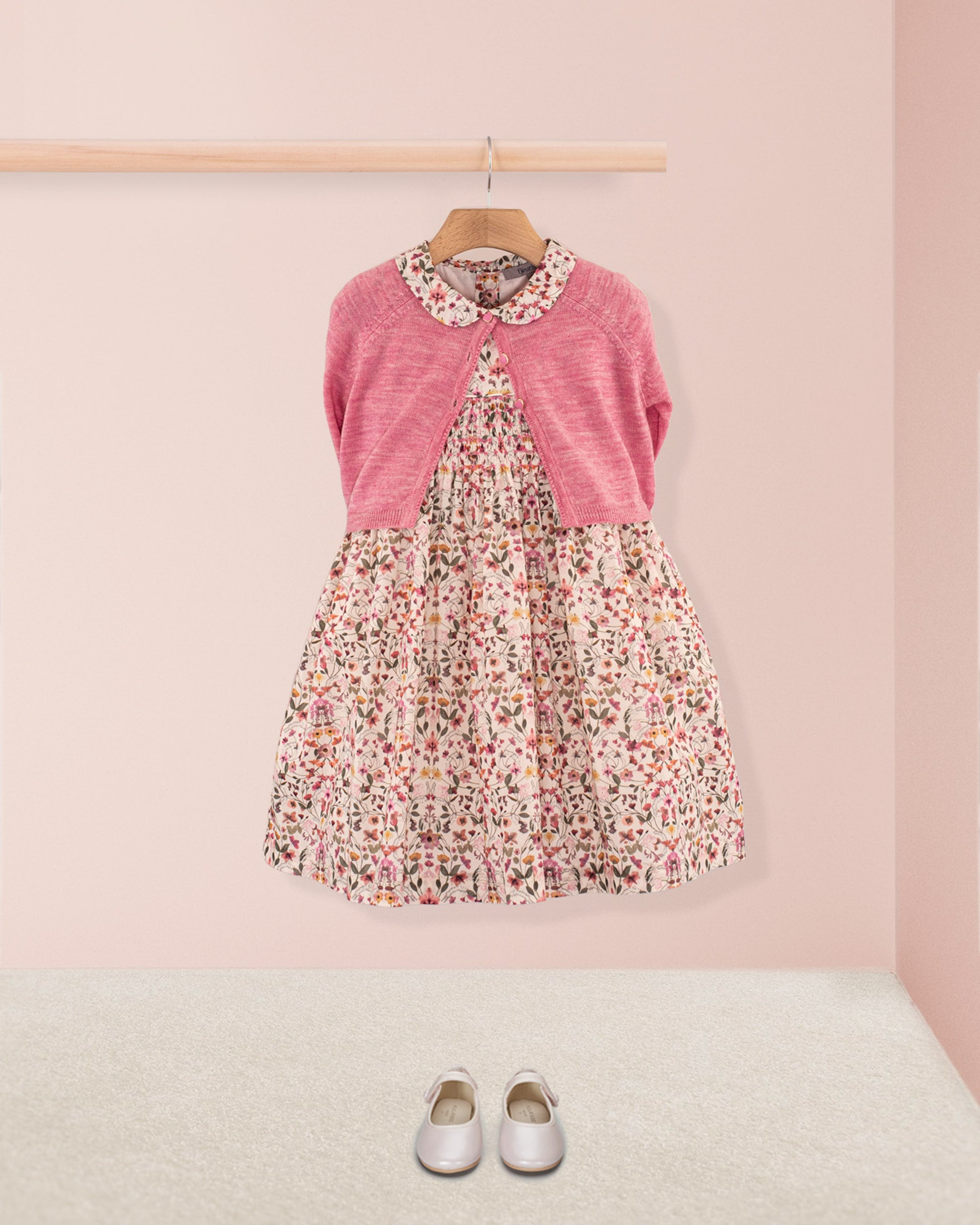 Violette Liberty Aurora Pink - Smocked Dress