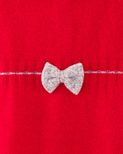 Valentine Red Hearts Cashmere Romper - Romper