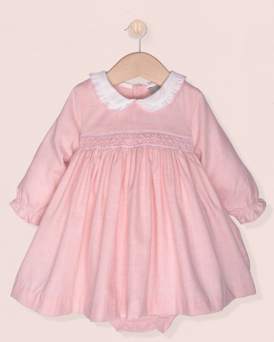 Baby Victoria Pink Vicky Flannel Dress Set