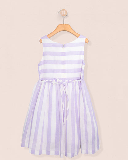 Vienna Italian Lilac Linen Dress - Dress