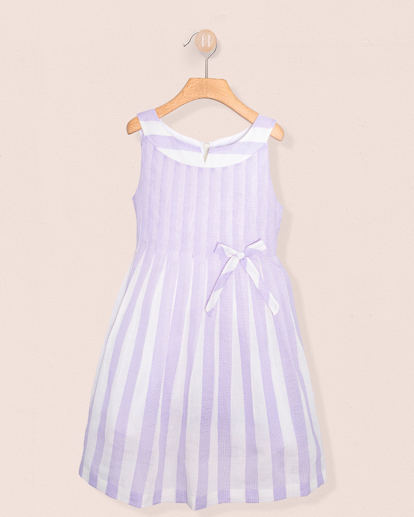 Vienna Italian Lilac Linen Dress - Dress