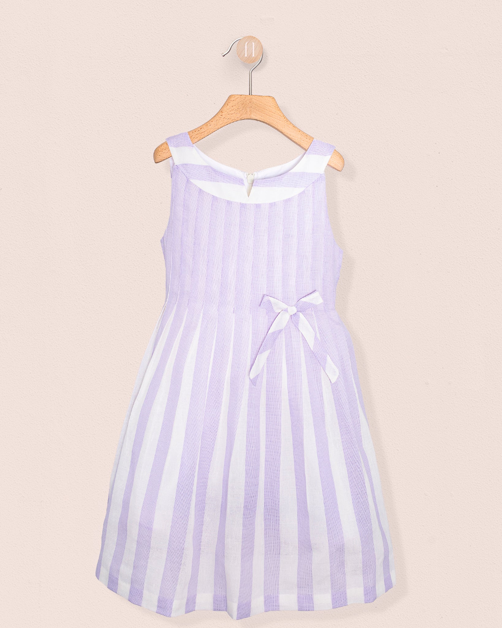 Vienna Italian Lilac Linen Dress - Dress