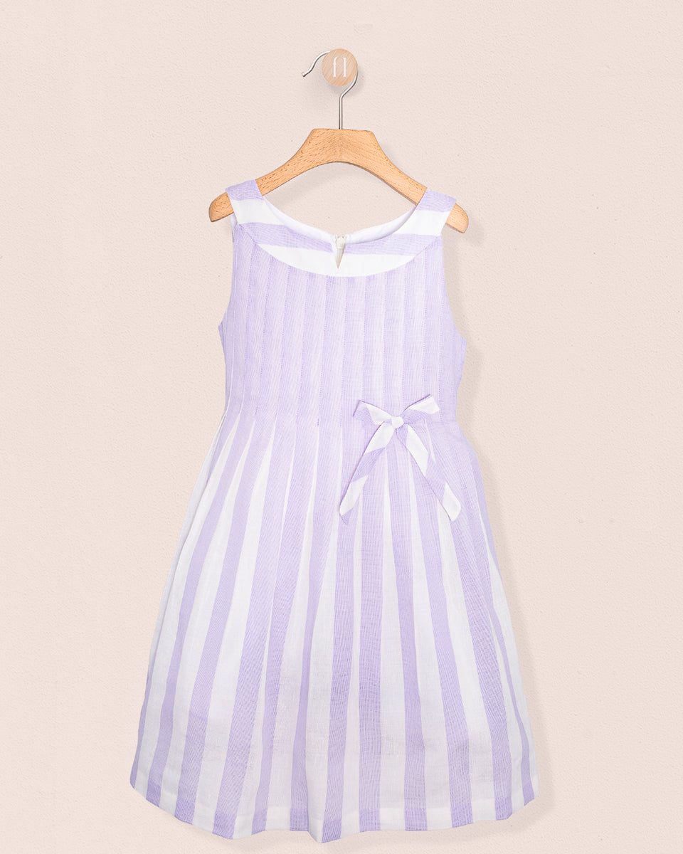 Vienna Italian Lilac Linen Dress