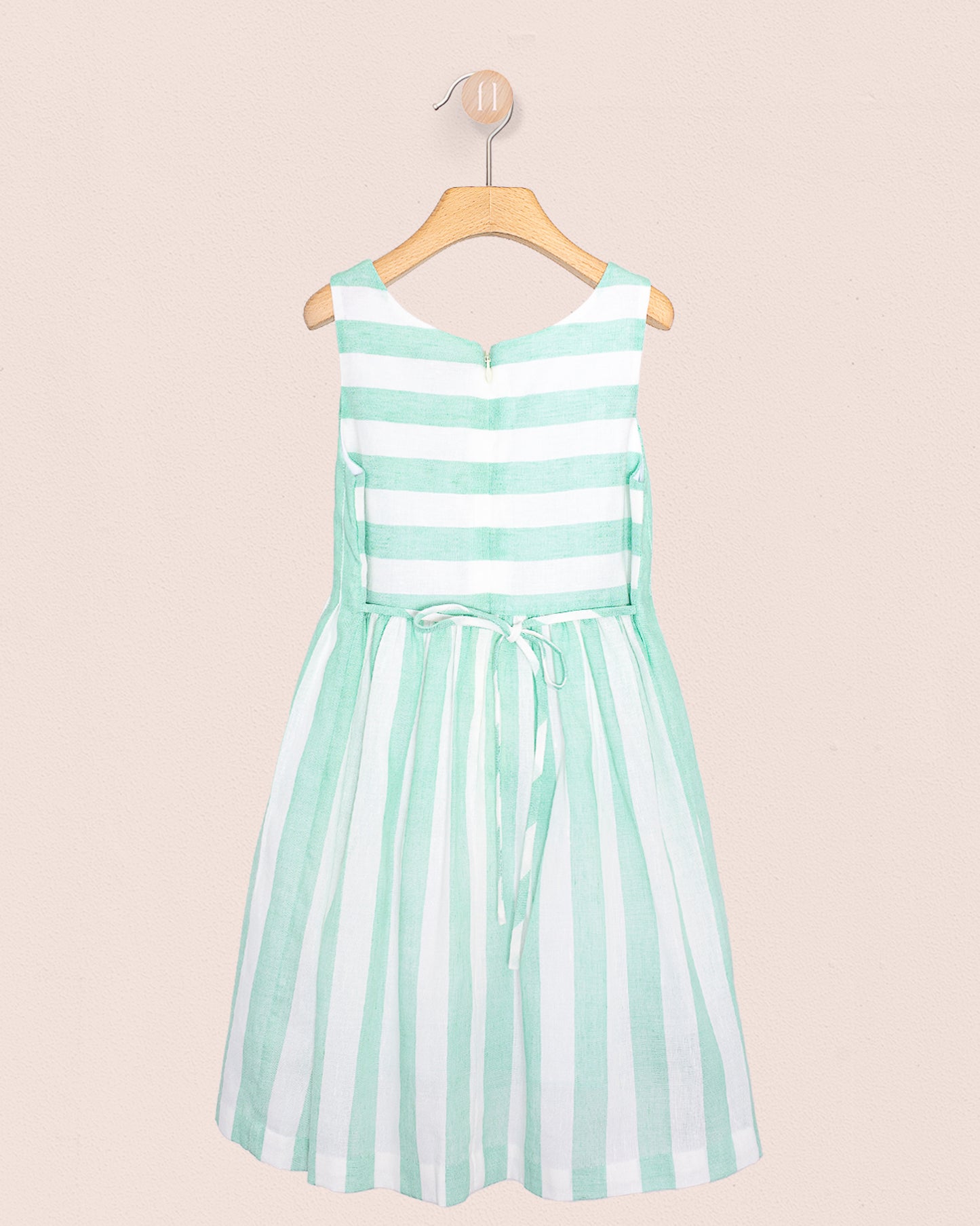 Vienna Italian Mint Linen Dress - Dress