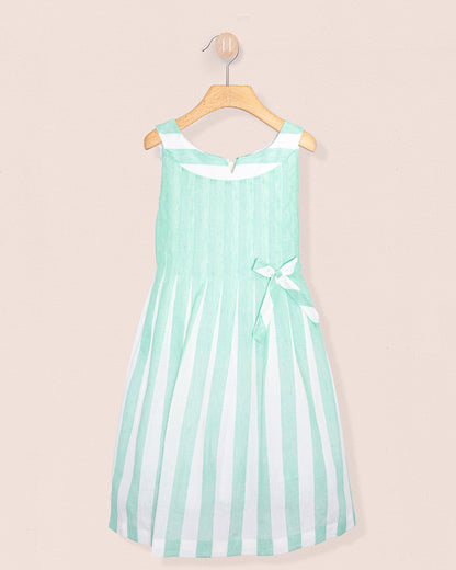 Vienna Italian Mint Linen Dress - Dress