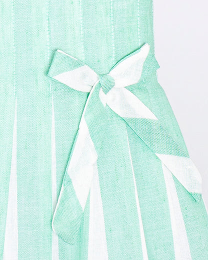 Vienna Italian Mint Linen Dress - Dress