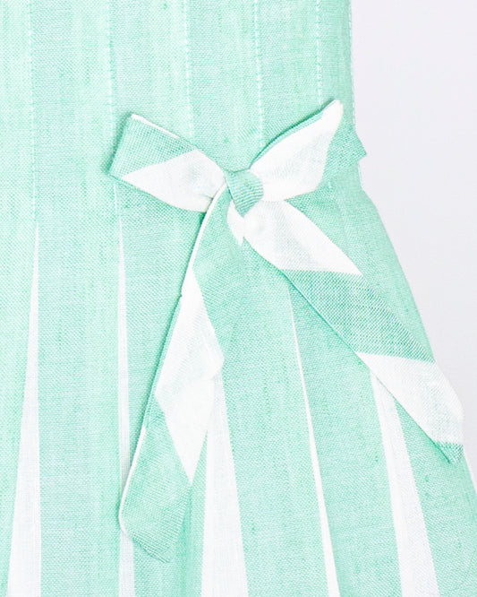 Vienna Italian Mint Linen Dress - Dress