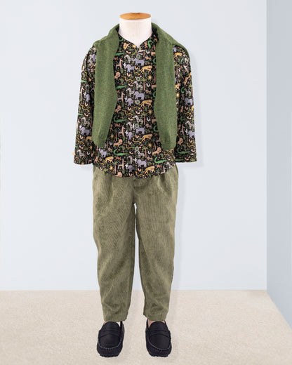 Marlon Liberty Louie's Jungle Black Tunic - Shirt