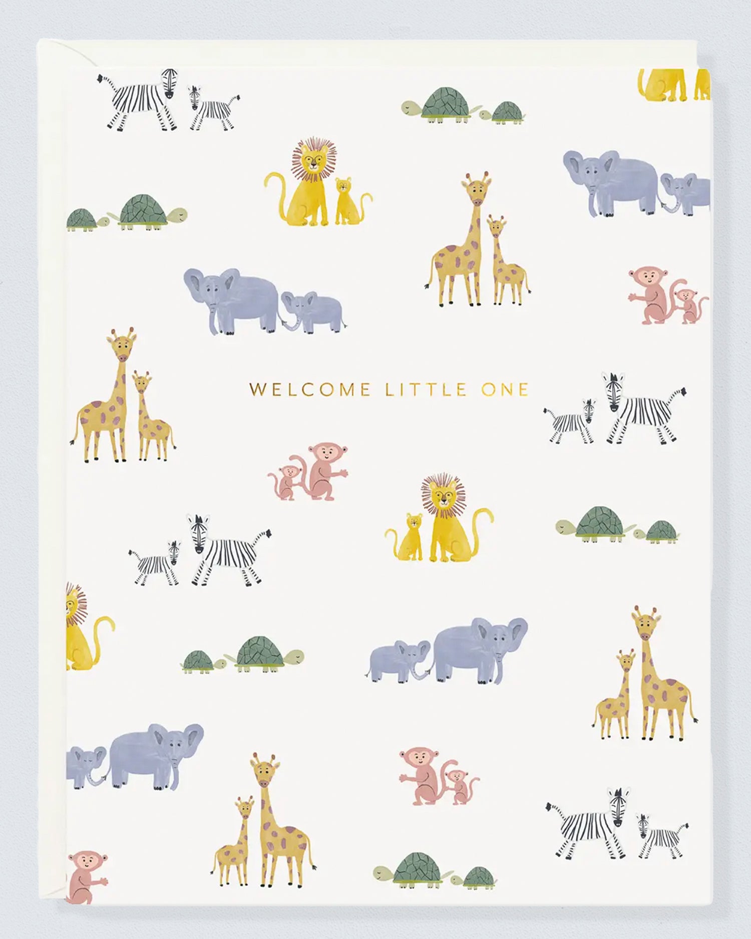 Safari Baby Animals Card