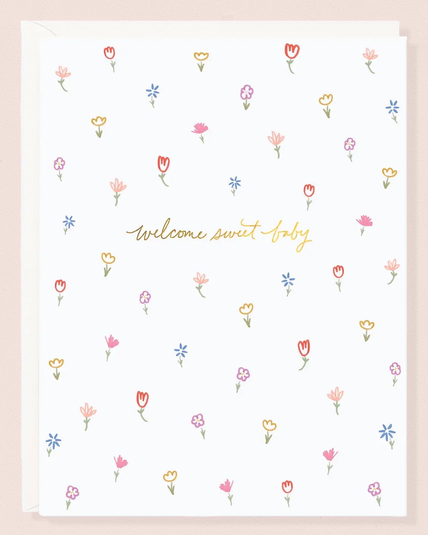 Sweet Baby Floral Card