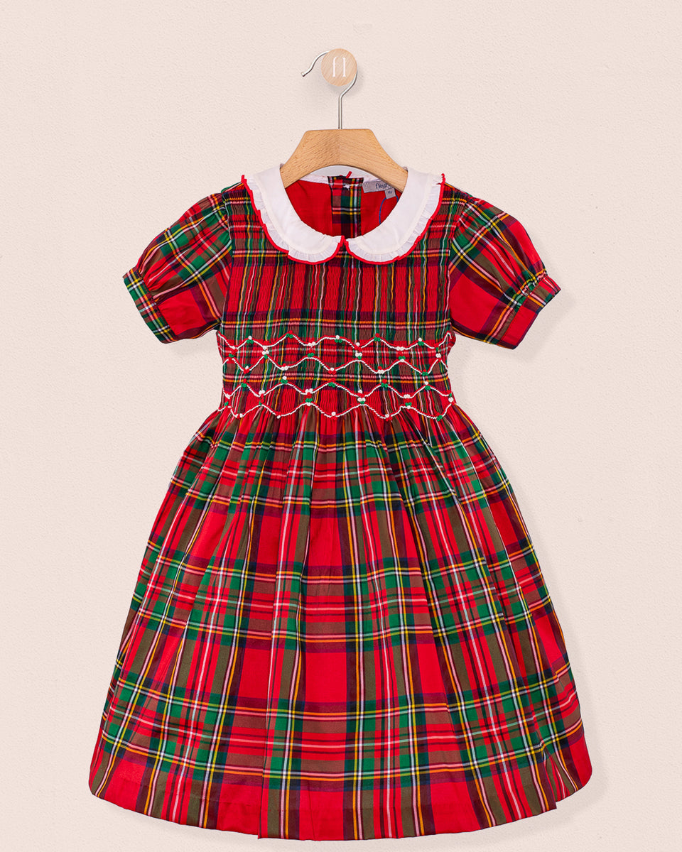 Holiday Royal Stewart Smocked Dress