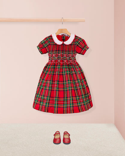 Holiday Royal Stewart Smock - Dress