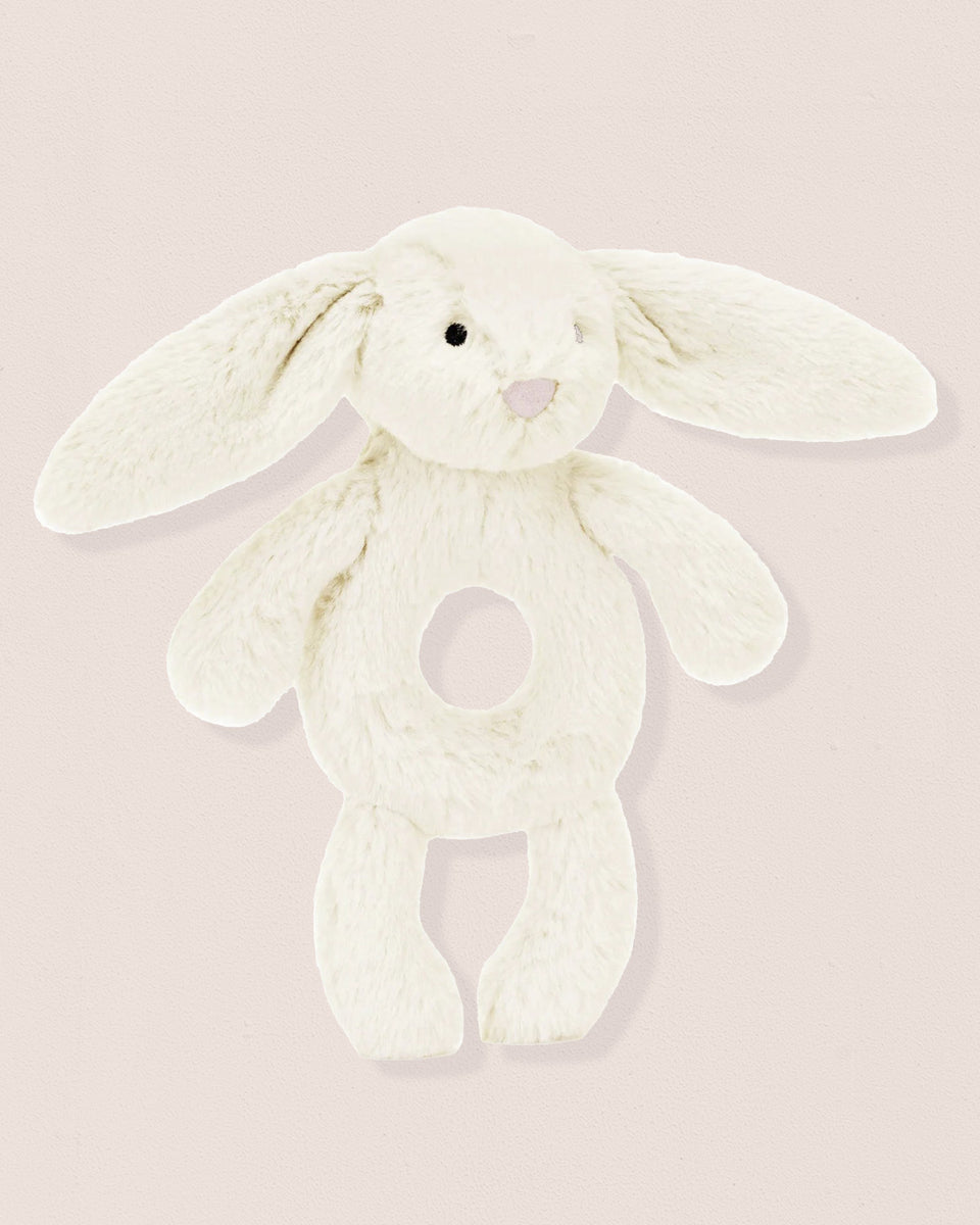 Jellycat Round Bunny White Rattle Toy