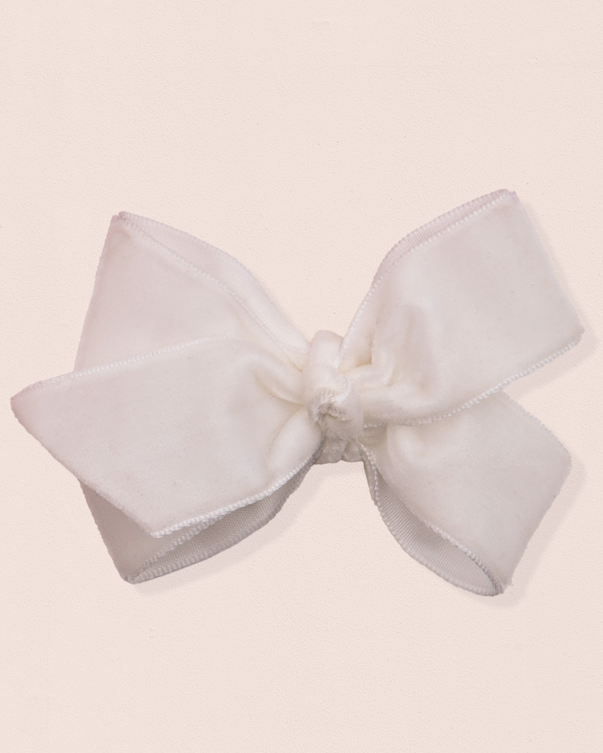 Hairbow 8cm White Velvet - Hairbow