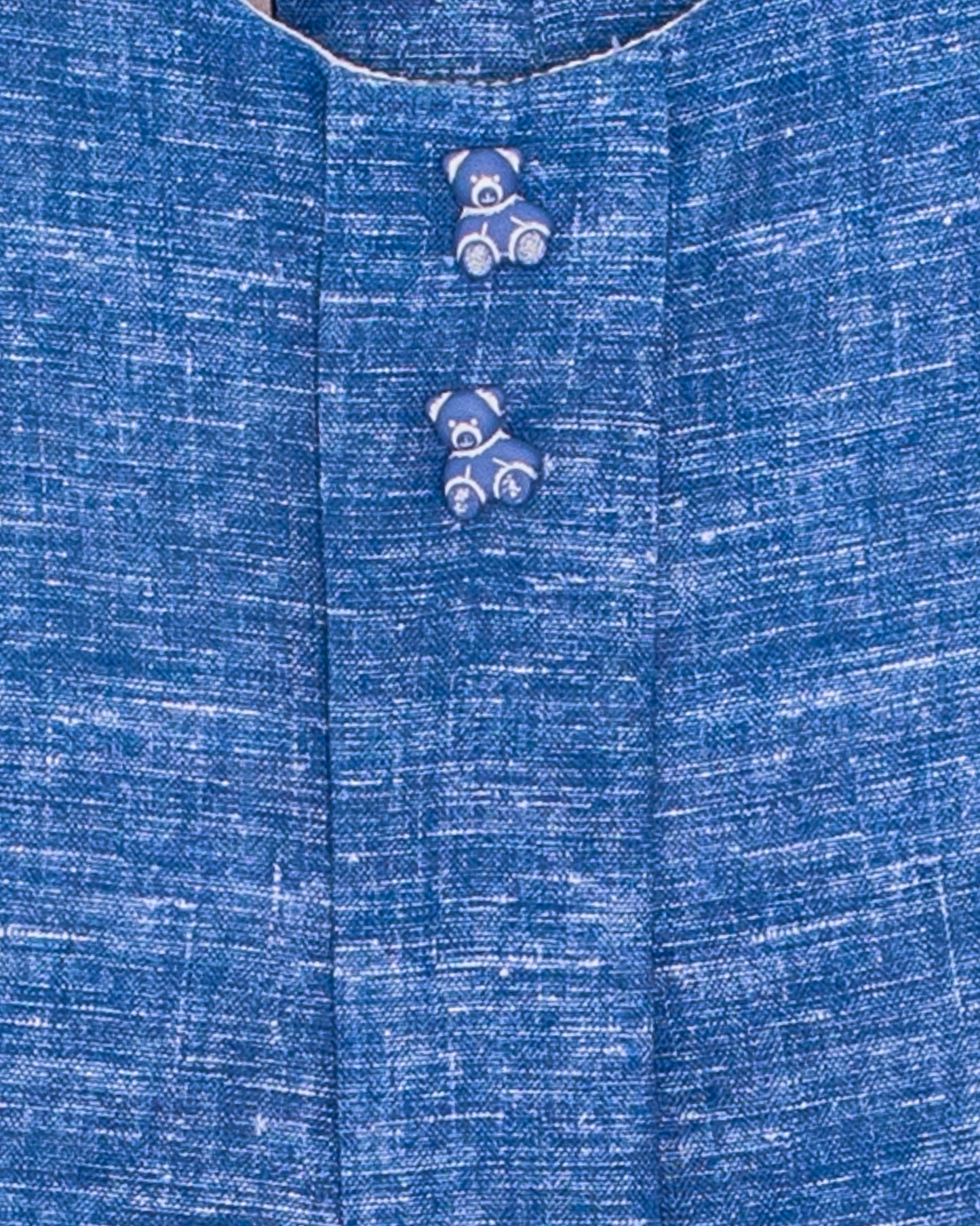 William Italian Denim Linen Romper - Romper