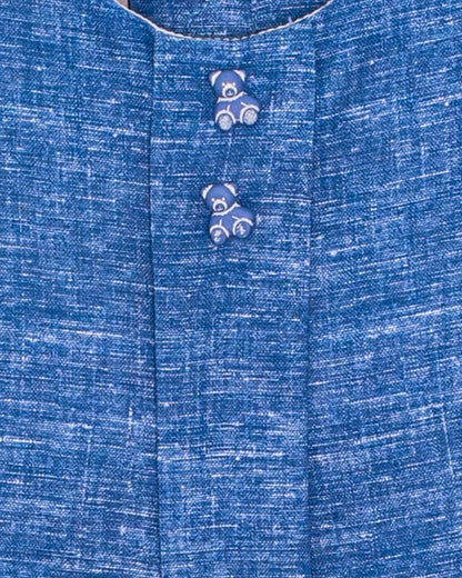 William Italian Denim Linen Romper - Romper