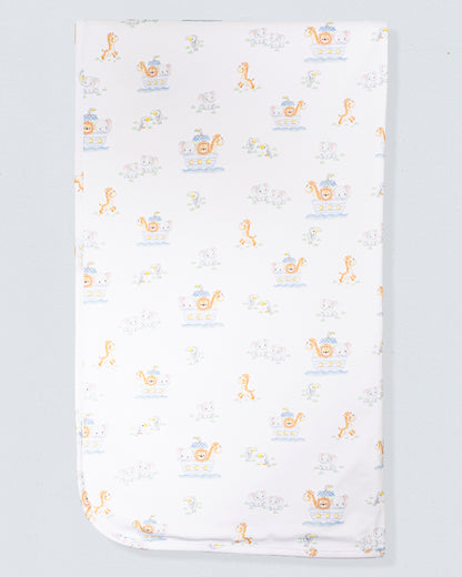 Pima Noah's Ark Receiving Blanket - Blanket