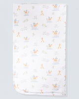 Pima Noah's Ark Receiving Blanket