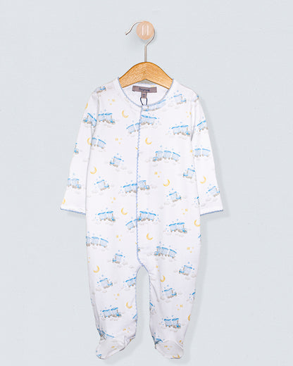 Pima Choo Choo Train Stretchie - Stretchie