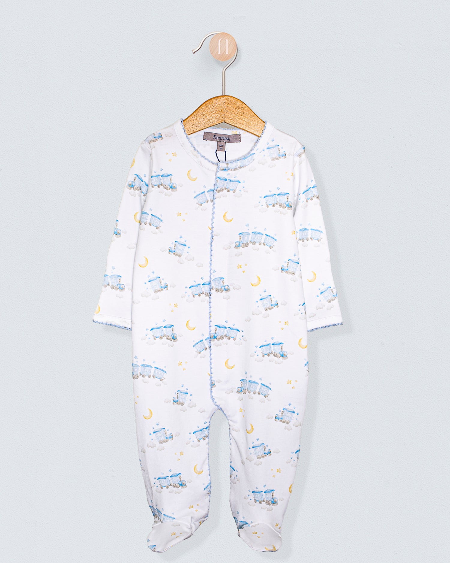 Pima Choo Choo Train Stretchie