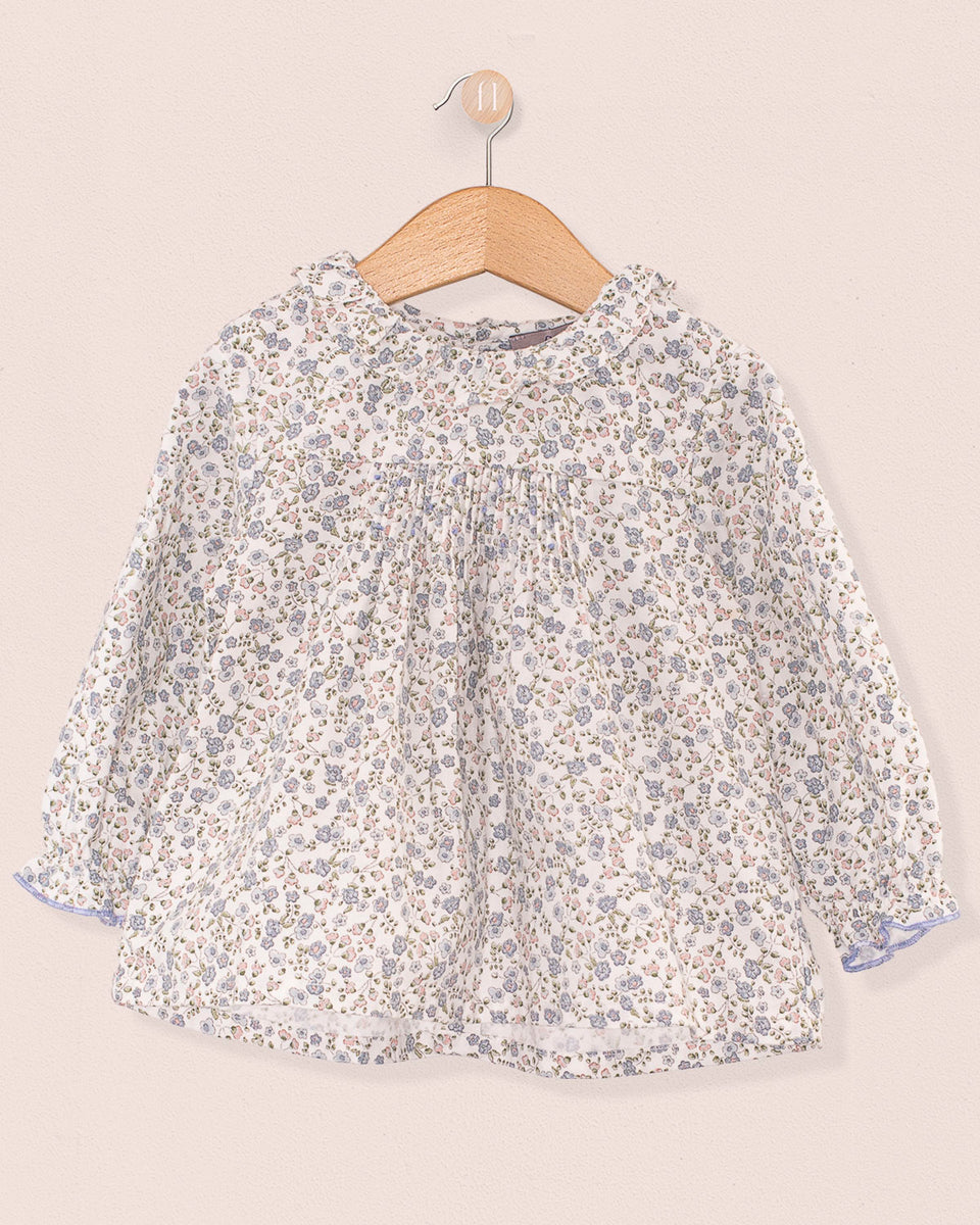 Yvette Belina Delicate Blue Floral Tunic