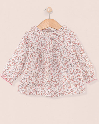 Yvette Belina Delicate Pink Floral Tunic - Tunic