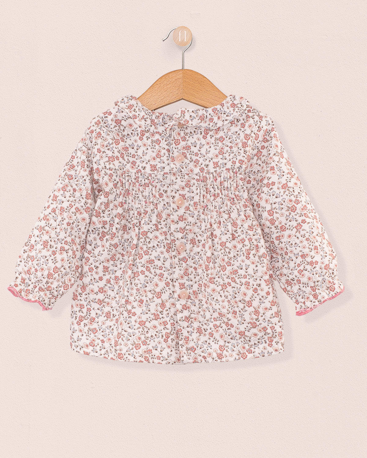 Yvette Belina Delicate Pink Floral Tunic - Tunic