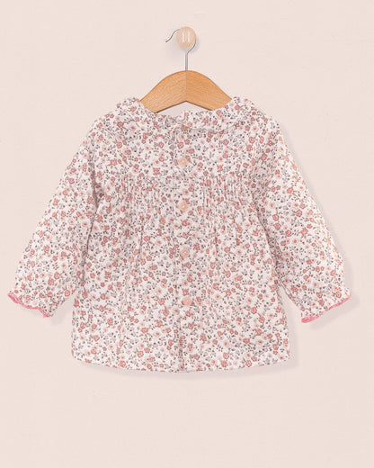 Yvette Belina Delicate Pink Floral Tunic - Tunic