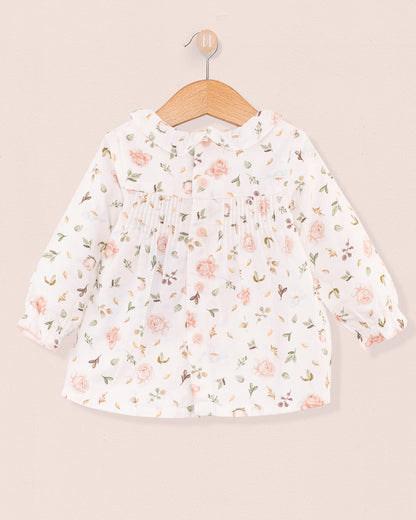 Yvette Tuscany Soft Pink Rosebuds Tunic - Tunic