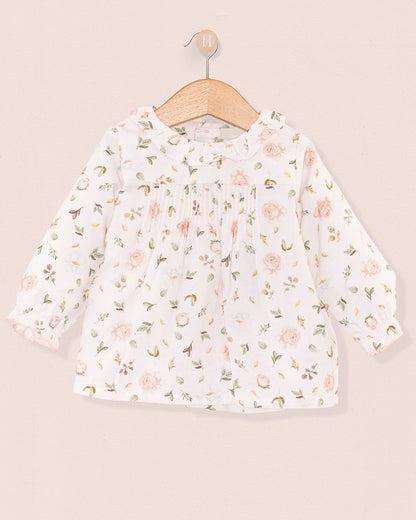 Yvette Tuscany Soft Pink Rosebuds Tunic - Tunic