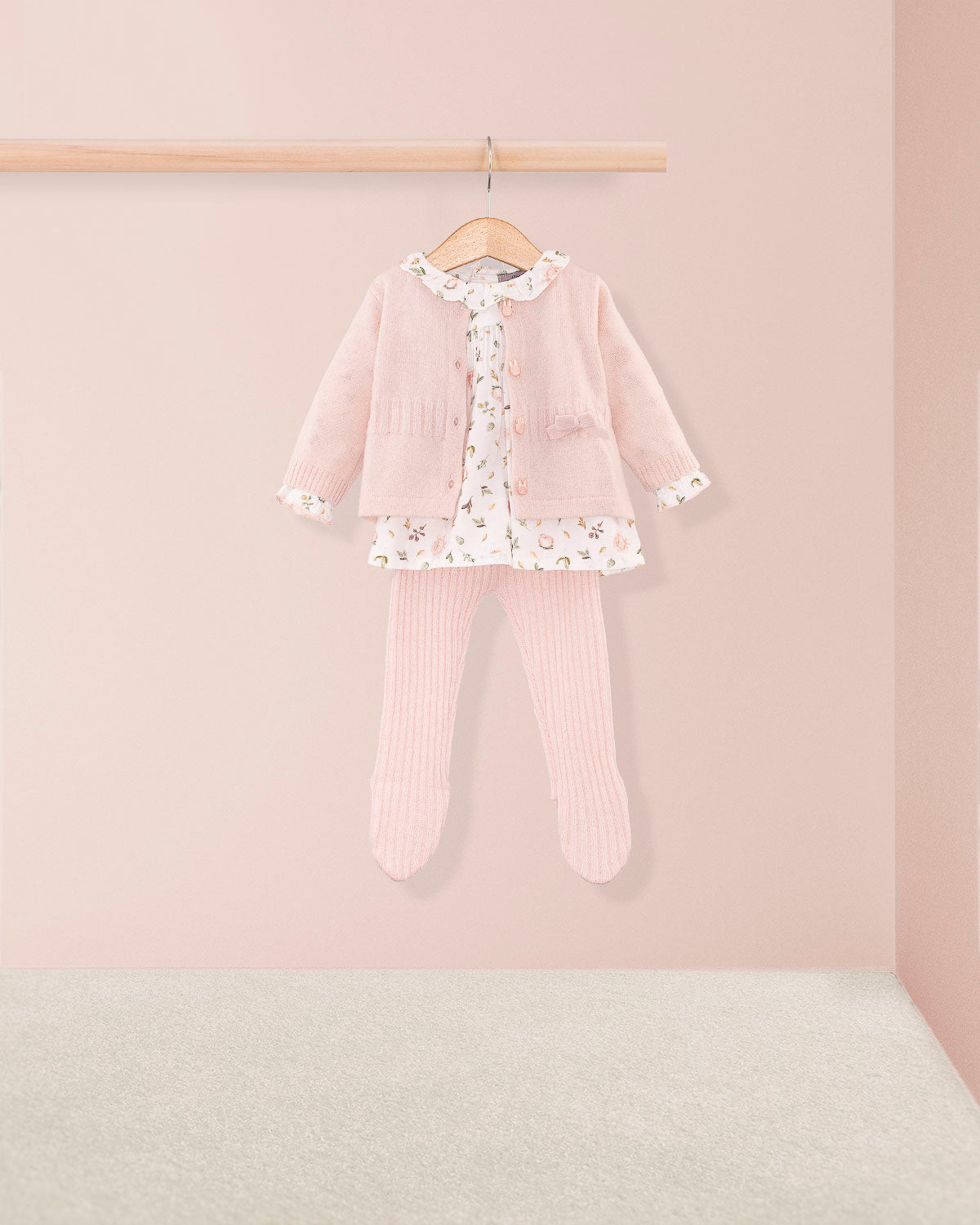 Yvette Tuscany Soft Pink Rosebuds Outfit