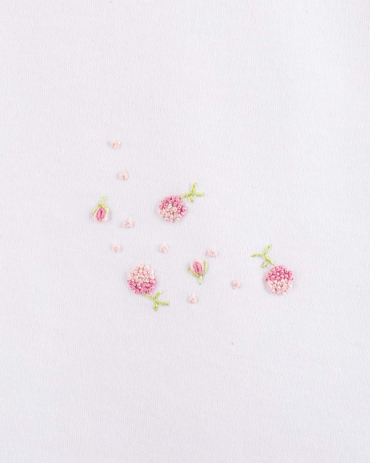 Pima Floral Embroidered Stretchie