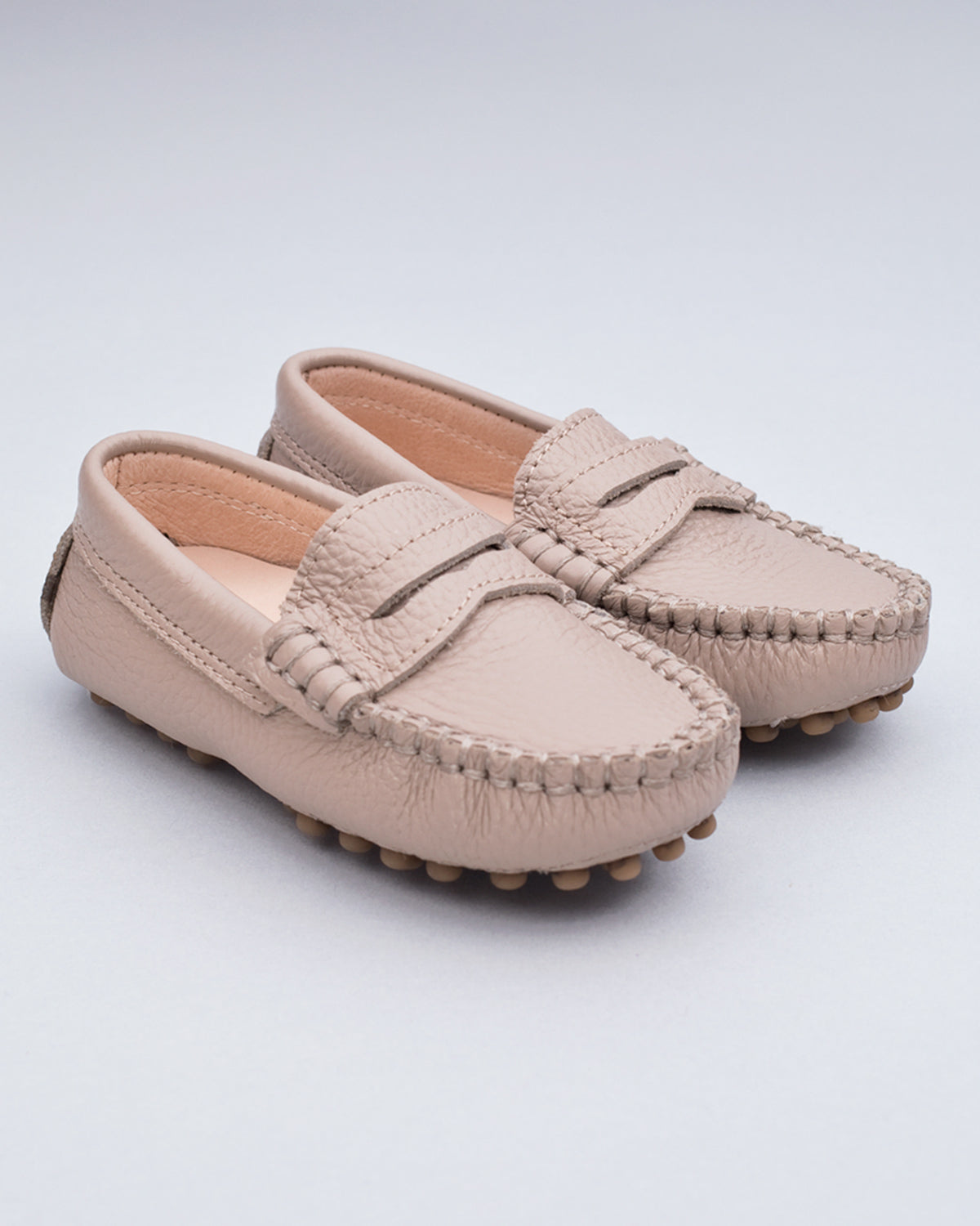 Lawrence Taupe Leather Driving Shoe - Shoe