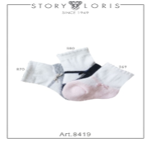 Story Loris Navy Ballerina Sock - Sock