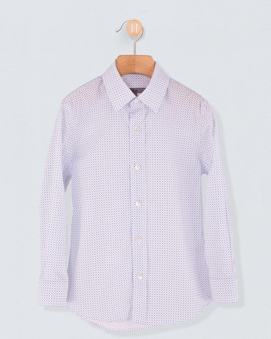 Bernard Dressy Mini Diamond Print  Shirt - Shirt