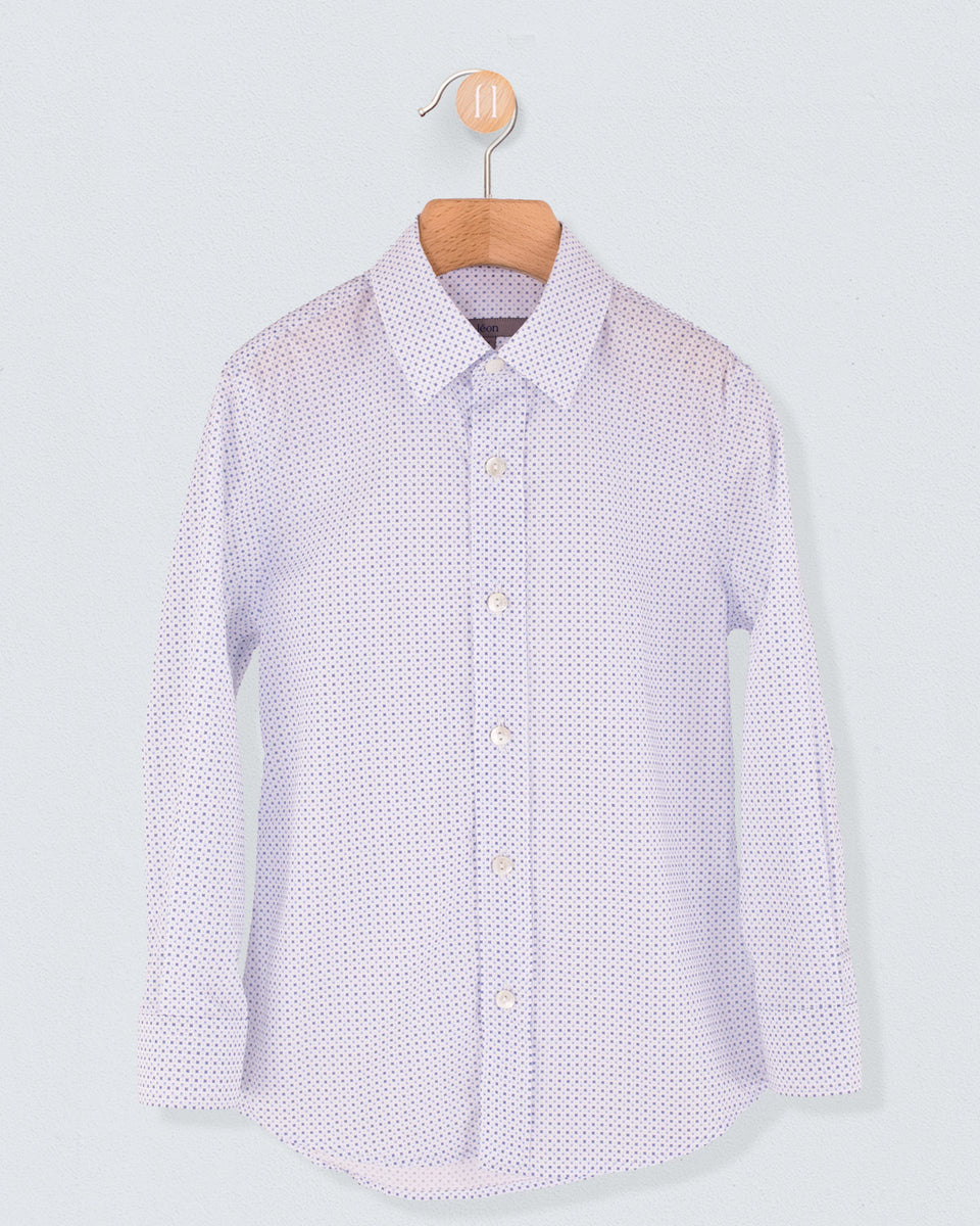 Bernard Dressy Mini Diamond Print  Shirt