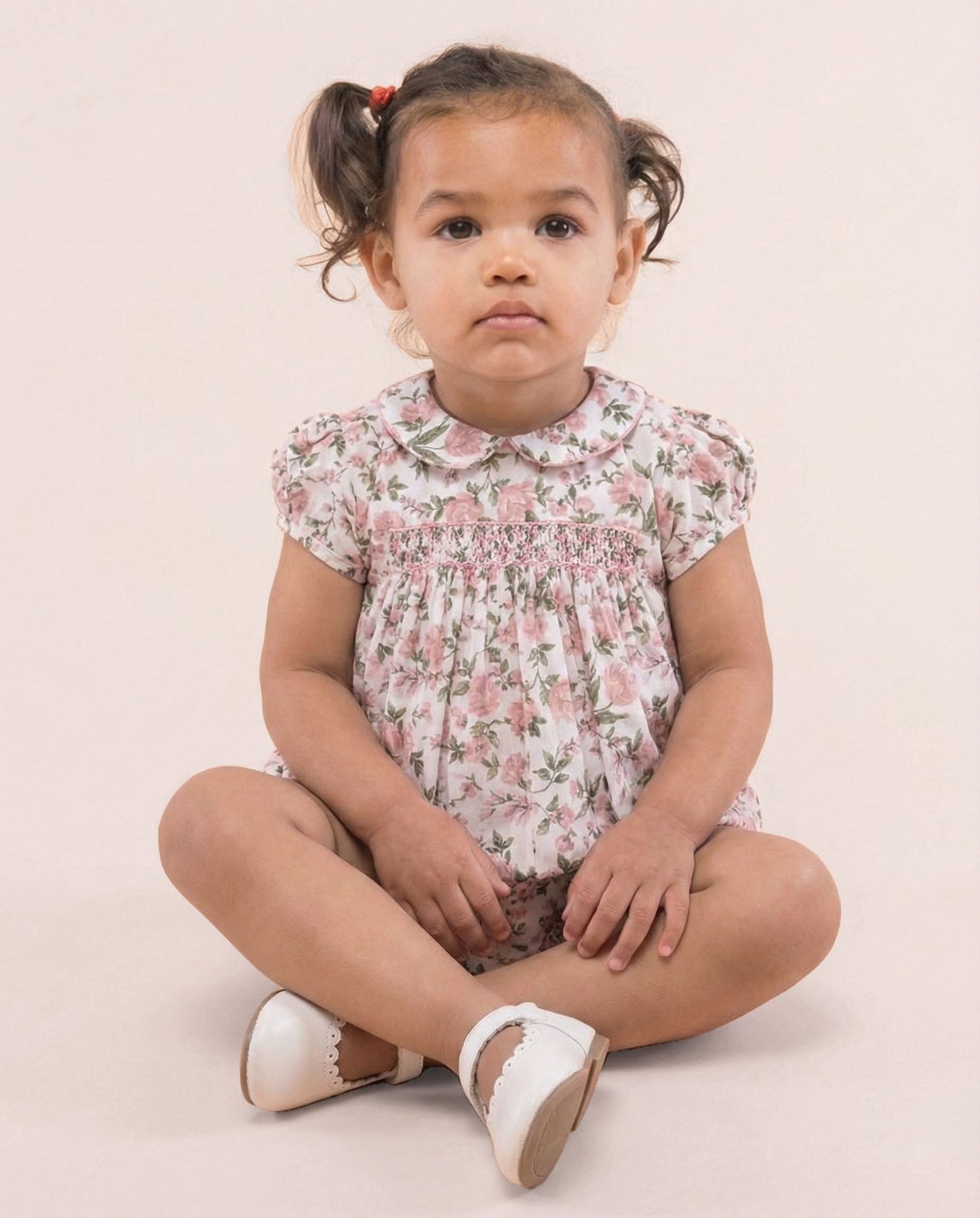 Baby Madeline French Blush Rosebush Mini Dress Set